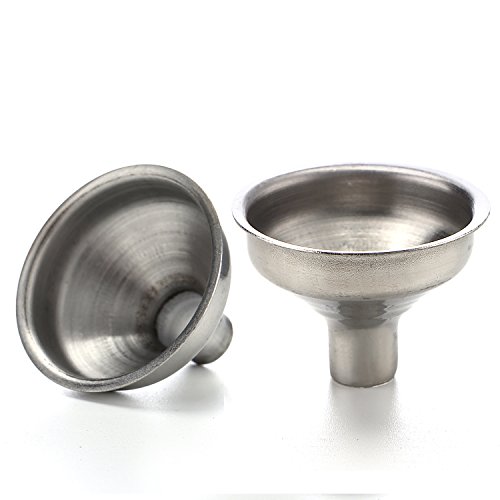 Stainless Steel Chilling Rocks / Stones (8) + Dual Cigar Flask (1) [Gift Set] + Funnel (1) + Tongs (1) [FDA Approved] - Thumbnail 2