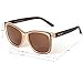 LIANSAN Polarized Women Wayfarer Sunglasses, Classic Fashion PC Frame Brown LSP6201