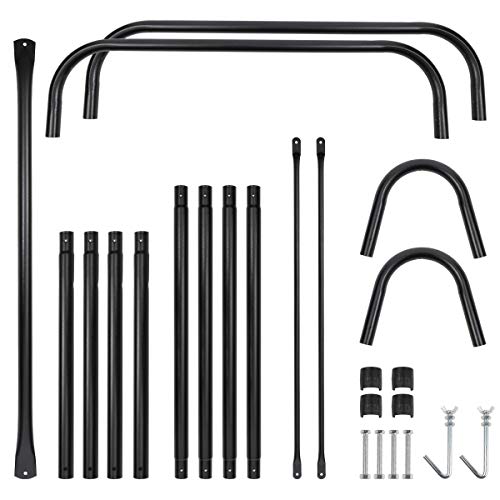 Sekey Hängesessel mit Gestell, Hängesesselgestell Hängestuhlgestell mit Hängestuhl 2 Kissen, 115x115x170 cm für den… – Bild 8