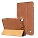 Jisoncase Vintage Genuine Leather Smart Cover Case for iPad mini 3 & iPad mini 2 & iPad mini, JS-IM2-01A20-Brown