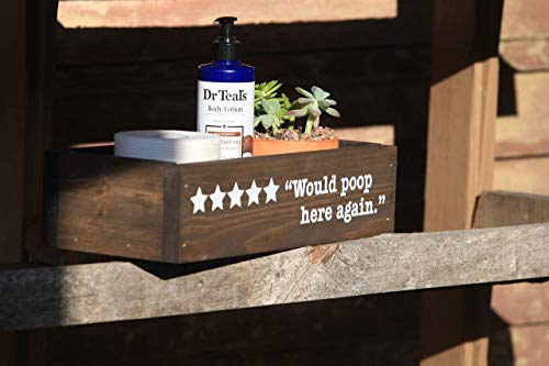 Toilet Paper Holder - Would Poop here again - Bathroom Decor -Toilet Paper Storage