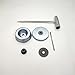shiosheng Pack of Collar Nut & Rider Plate & Thrust Washer & Thrust Plate Guard Washer &Wrench &4mm pin for sthil FS120 FS200 FS250 Trimmers Brush Cutter Parts Gardening Tool Fitting Accuracy