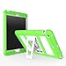 iPad Mini Case, iPad Mini 2 / 3 Case, MoKo Silicone + White Hard Polycarbonate Protector with Foldable Stand Cover Case for Mini 3, Mini 2 and Mini (2012 1st gen), GREEN (Will not fit iPad Mini 4)