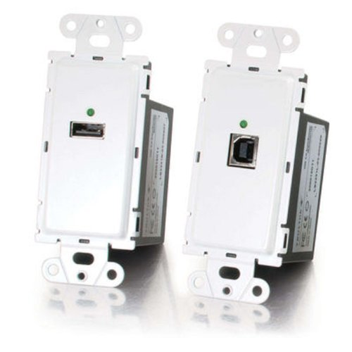 C2G/Cables to Go 53877 TruLink  USB 2.0 Over Cat5 Superbooster Wall Plate Kit