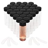 Clear Liquid Sample Glass Bottles with Caps for