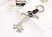 Branew Creative Gifts of Men and Women Keychain Cute Giraffe Retro Alloy Weave Leather Key Chain