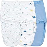 aden + anais Essentials Lot de 3 gigoteuses en tricot de coton pour nouveau-né 0-3 mois Taille S/M