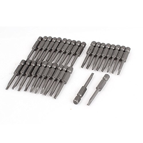 Click Here to See More Images uxcell 1/4-inch Hex Shank 3mm x 50mm Triangle Screwdriver Bit 30pcs