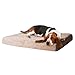 Memory Foam Dog Bed - 2-Layer Orthopedic Pet Pad with Machine Washable Cover - 37x24 Pet Bed for Large Dogs by PETMAKER (Tan)
