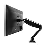 FLEXIMOUNTS Desk Monitor Mount,Full Motion Single LCD Arm for 10-27 inches Flat Screen