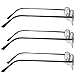 TruVision Readers 3 Pk - Gunmetal Metal Frames and Clear Acrylic Lenses 1.50