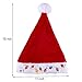 JOYIN Blinking Light-up Plush Red Santa Hat + Blinking Light-up Elf Hat for Christmas Holiday Party, Ugly Sweater Party