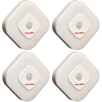 First Alert SFA265 Indoor Motion Sensor LED Lights, 4 Pack