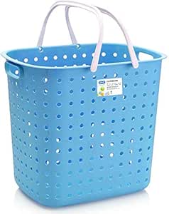 Giow Cestas de lavandería PP Plástico Portátil Hueco Sucio Cesto de