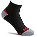 Prince Boys' Quarter Length Athletic Ankle Socks with Cushion for Active Kids (Black, 9-2.5 (Little Boys))
