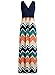 Zattcas Womens Contrast Sleeveless Empire Chevron Striped Maxi Long Dress