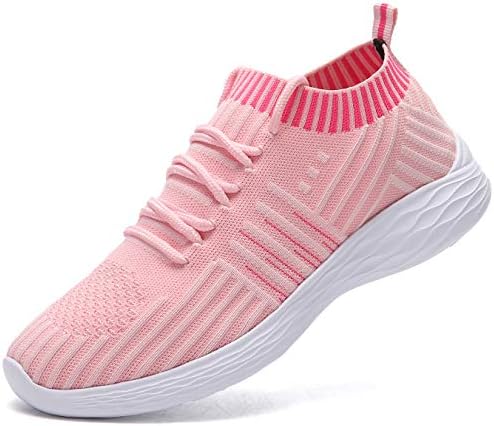 Women Fashion Sport Shoes Walking Trainers (Casual Lightweight Breathable) Mesh Running Shoes