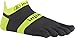injinji Run Lightweight No Show Xtralife Socks, Yellow Slate, Large
