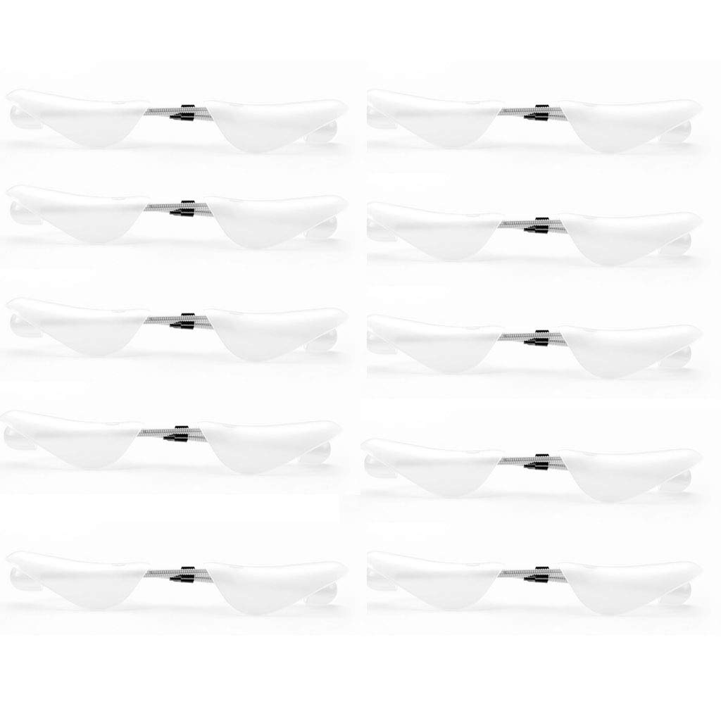 Hollylife 10 Pairs Shoes Trees Maintain Shape Footwear Adjustable Spiral Spring Shoe Tree Shaper Stretcher for Unisex Men & Women UK 6.5-9/EU 39-42 White