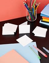 Papermania 3 x 3 Inch Card Blanks and Envelopes Pack of 20 White view 5