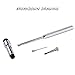 Reflex Hammer, for Neurologic Reflex Diagnosis and Testing - Tromner Neurological Reflex Hammer with Needle and Brush for Nurses, EMS, Medical Students, Emergency Room by QIYUN - Black
