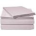 Amazon Basics Chambray Sheet Set - Queen, Purple Dusk