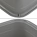 Begale 16 Quart Rectangular Plastic Wash Basins, 4-Pack Dish Pan, Gray
