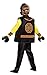 Disguise Cole Lego Ninjago Movie Deluxe Costume, Yellow/Black, Medium (7-8)