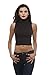 Hollywood Star Fashion Women's Juniors Sleeveless Basic Mockneck High Neck Plain Solid Crop Tops