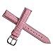 12mm Women's Pink Genuine Replacement Leather Watch Band Alligator Grain 6.89cm Length