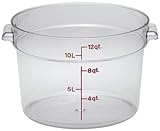 Cambro RFSCW12135 Round Storage Container, 12 quart, Clear