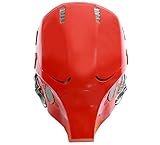 Updated Red Hood Mask PVC Helmet Full Head Adult Halloween Collectable Xcoser