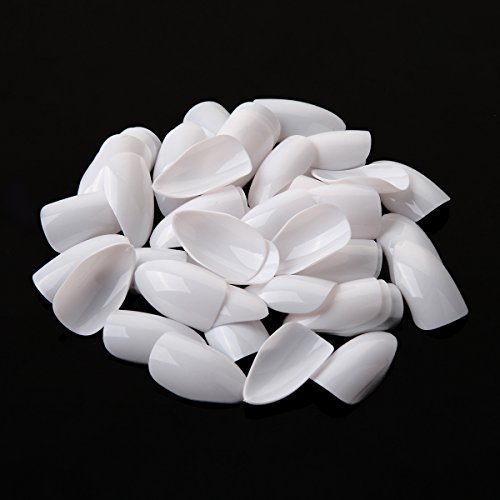 MAKARTTรยฎ 500pcs French White Color Sharp Ending Full Cover Nail Tips Talons Stiletto False Nails 10 Sizes for Nail Salons and DIY Nail Art at home(White) MAKARTTรยฎ 500pcs French White Color Sharp Ending Full Cover Nail Tips Talons Stiletto False Nails 10 Sizes for Nail Salons and DIY Nail Art at home(White)