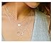 EFYTAL Sisters Gifts from Sister, 925 Sterling Silver Two Circle Necklace for Women, Sister Birthday Gifts, Big Sister Gifts, Sisters For Eternity