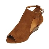 Womens Wedges Dress Sandals Fish Head Ankle Strap Peep Toe Platform Summer Shoes Hot Sale