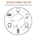 Headphones Adapter for iphone splitter audio and charge 3.5mm Jack Adapter Dongle Earphone Connector for iPhone 8/ X/XS MAX/XR/ 8Plus/ 7/7 Plus 2 in 1 Cables Charge & Aux Audio Support iOS 12 - Silver