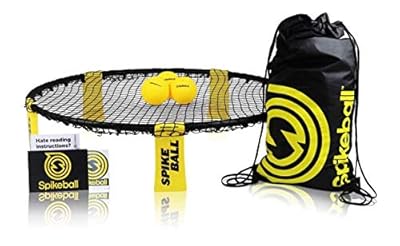 Spikeball 3 Ball Kit - Includes Playing Net, 3 Balls, Drawstring Bag, Rule Book