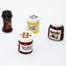 Gracefulvara 4pcs Kitchen Food Jam Coffee Condiment Random for 1:12 Dollhouse Miniature