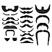 JOYIN 72 Fake Mustache Beard Self Adhesive Novelty St Patricks Costume Accessories, Sombrero Favor Supply Decoration