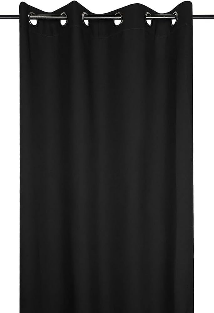 Stof Nelson Black Curtain 135 x 180 cm 100% Polyester