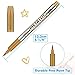 selizo 16 Pcs Gold and Silver Metallic Marker Pens, Metallic Permanent Paint Markers for Cards Writing Signature Lettering Metallic Painting