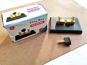 Rex One Way Plug Key Brass for School Science Lab Equipment Physics Lab apparatus pack of 1