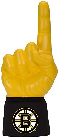 Boston Bruins NHL Licensed Logo Black Jersey Sleeve With 1 Yellow Ultimate Hand Foam Finger