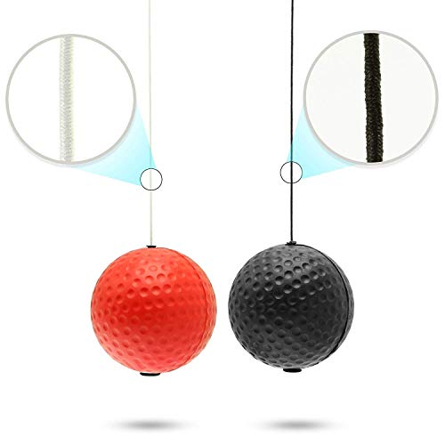 image for KAIMI Boxing Reflex Ball with Headband, Boxing Fight Ball on String, T