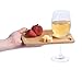 Oenophilia Bamboo Hors d' Oeuvres Appetizer Eco Friendly Plate - Set of 4