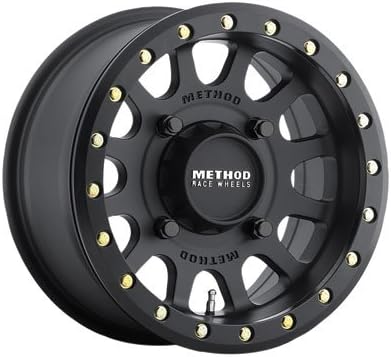 4/156 Method Race Wheels 401 Beadlock Wheel 15x7 4.0 + 3.0 Matte Black for Polaris RANGER RZR S 1000 EPS 2016-2018