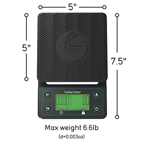 Coffee Gator Coffee Scale Digital, Multifunctional, Weighing Kitchen