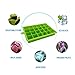 Daixers Silicone Ice Cube Tray Molds,24-Cube Trays,Pack of 2 (Green & Blue)
