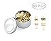 SKKSTATIONERY 48 Pcs Binder Clips, Gold Style, 1 inch & 0.75 inch.