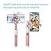 didaINT Bluetooth Wireless Remote Selfie Stick, Aluminum Alloy Metal Tripod with 2 LED Fill Light and Mirror, 360° Rotation Phone Holder for iPhone X/8/7/7Plus/6Plus/6s, Galaxy S9/S8/S8Plus/S7, More